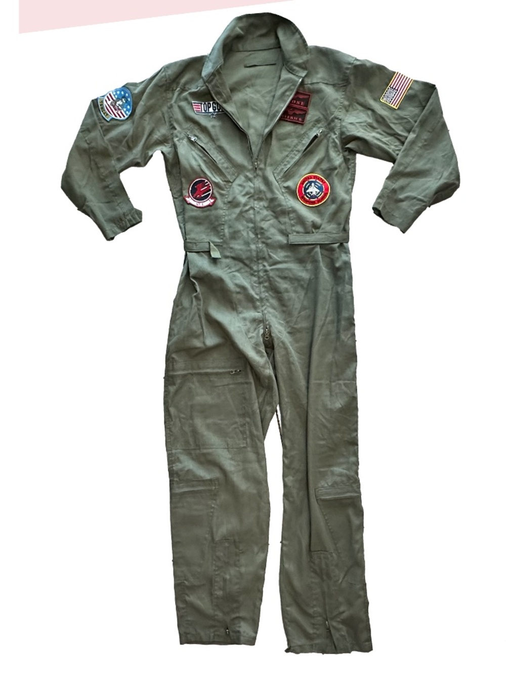 Top Gun Men's Fighter Pilot Flight Suit Adult Costume